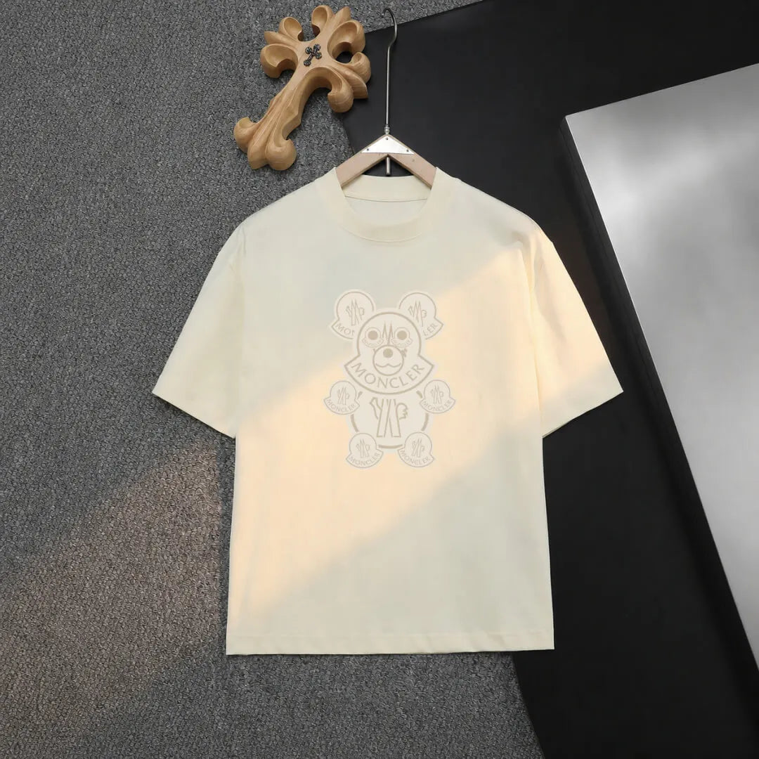 Cartoon Bear Graphic Crew Neck T-Shirt