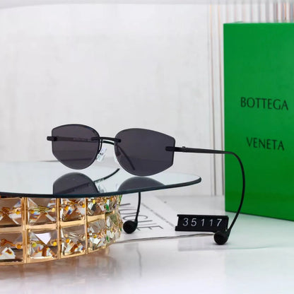 Rimless Hook-Temple Sunglasses