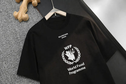 Laurel Badge Letter Short‑Sleeve T-shirt