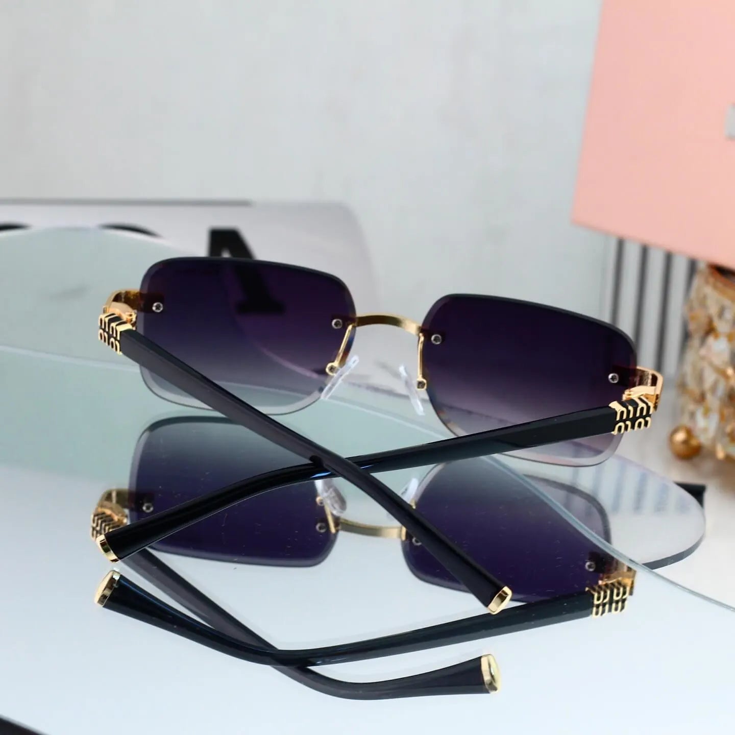 Retro Metal Cut‑Edge Fashion Sunglasses
