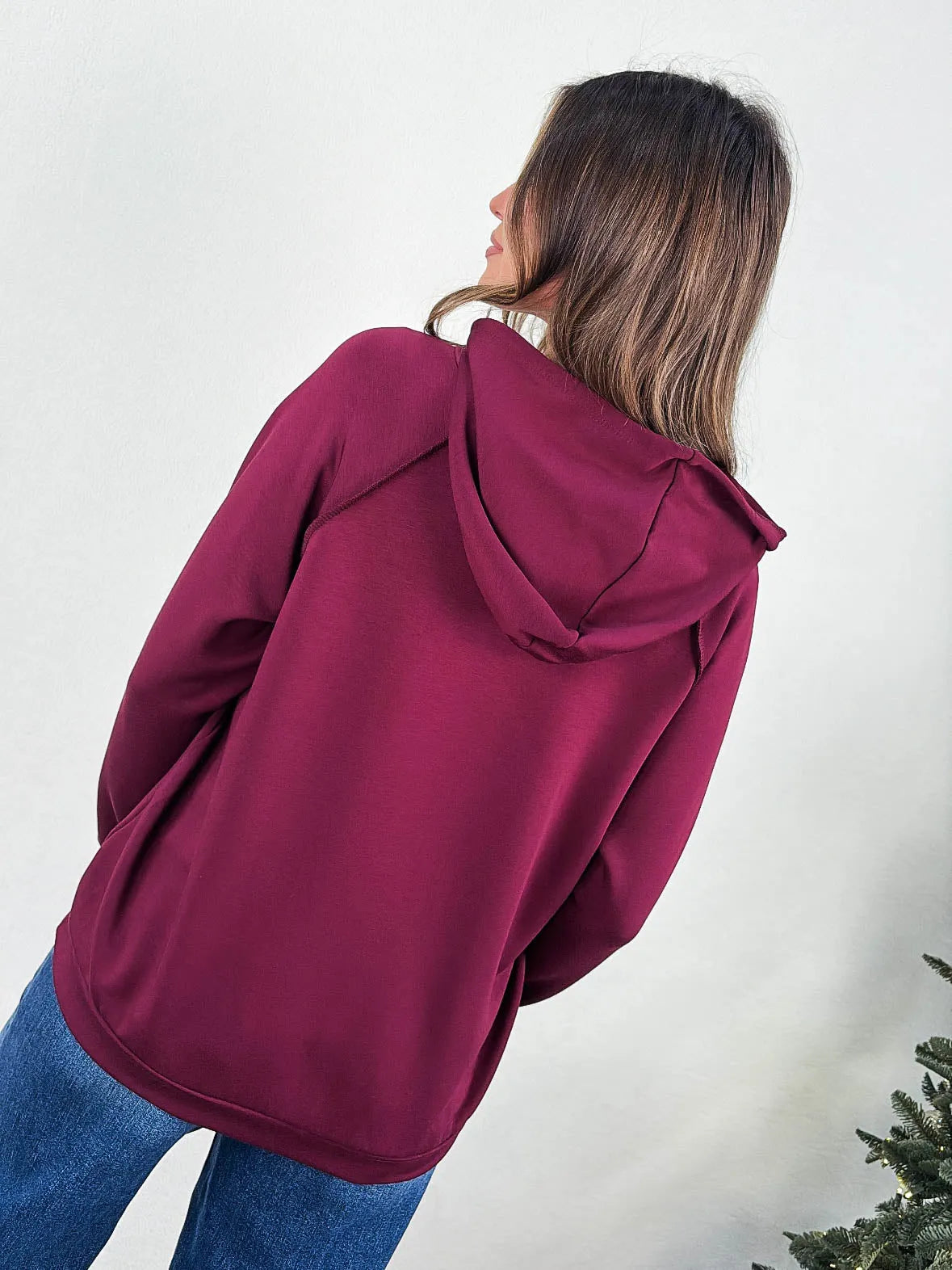 Drawstring Hooded Pullover