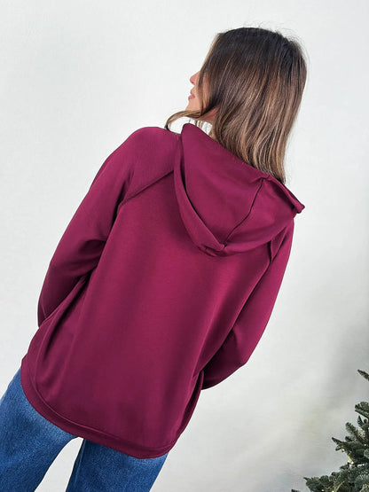 Drawstring Hooded Pullover