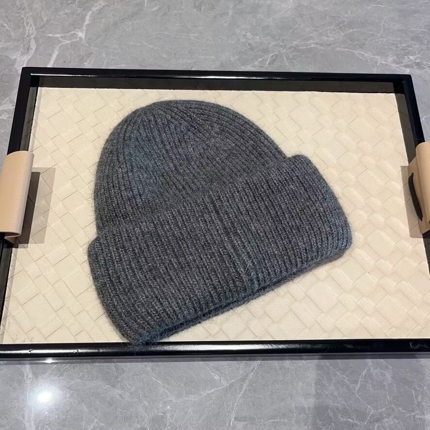 Heart Embroidered Knit Beanie