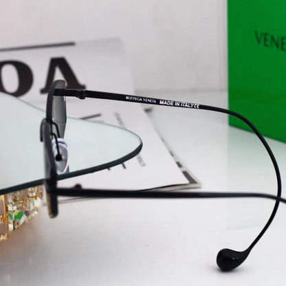 Rimless Hook-Temple Sunglasses