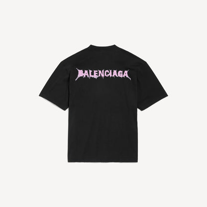 Pink Letter Print T‑Shirt