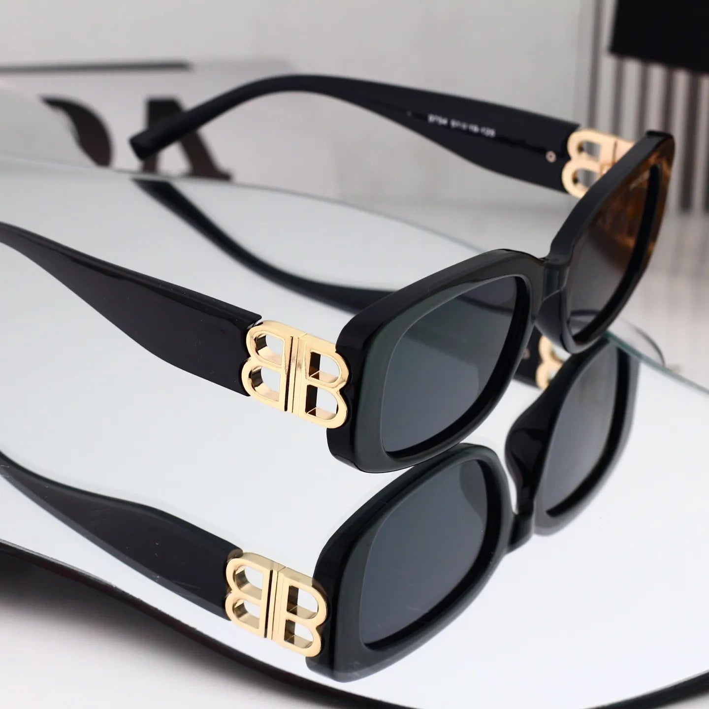Double B Temple Patchwork Sunglasses