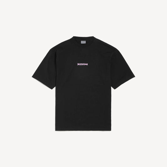Pink Letter Print T‑Shirt