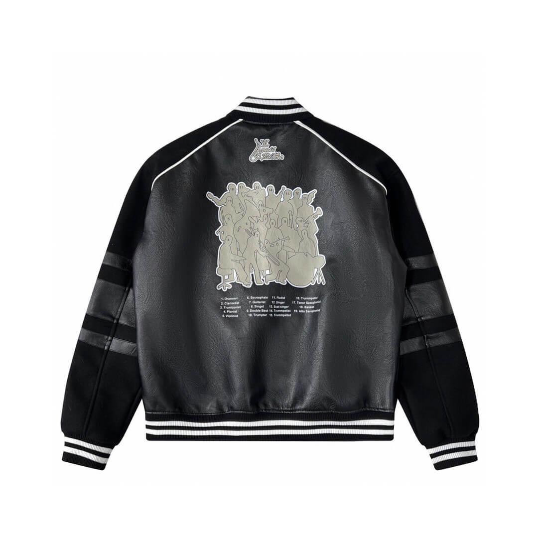 Leather Varsity Jacket