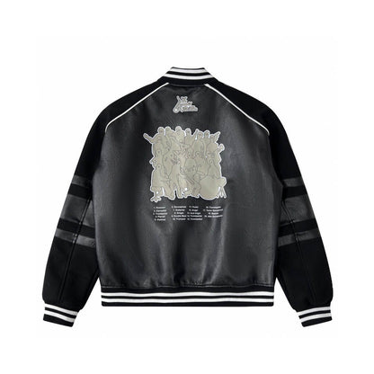 Leather Varsity Jacket