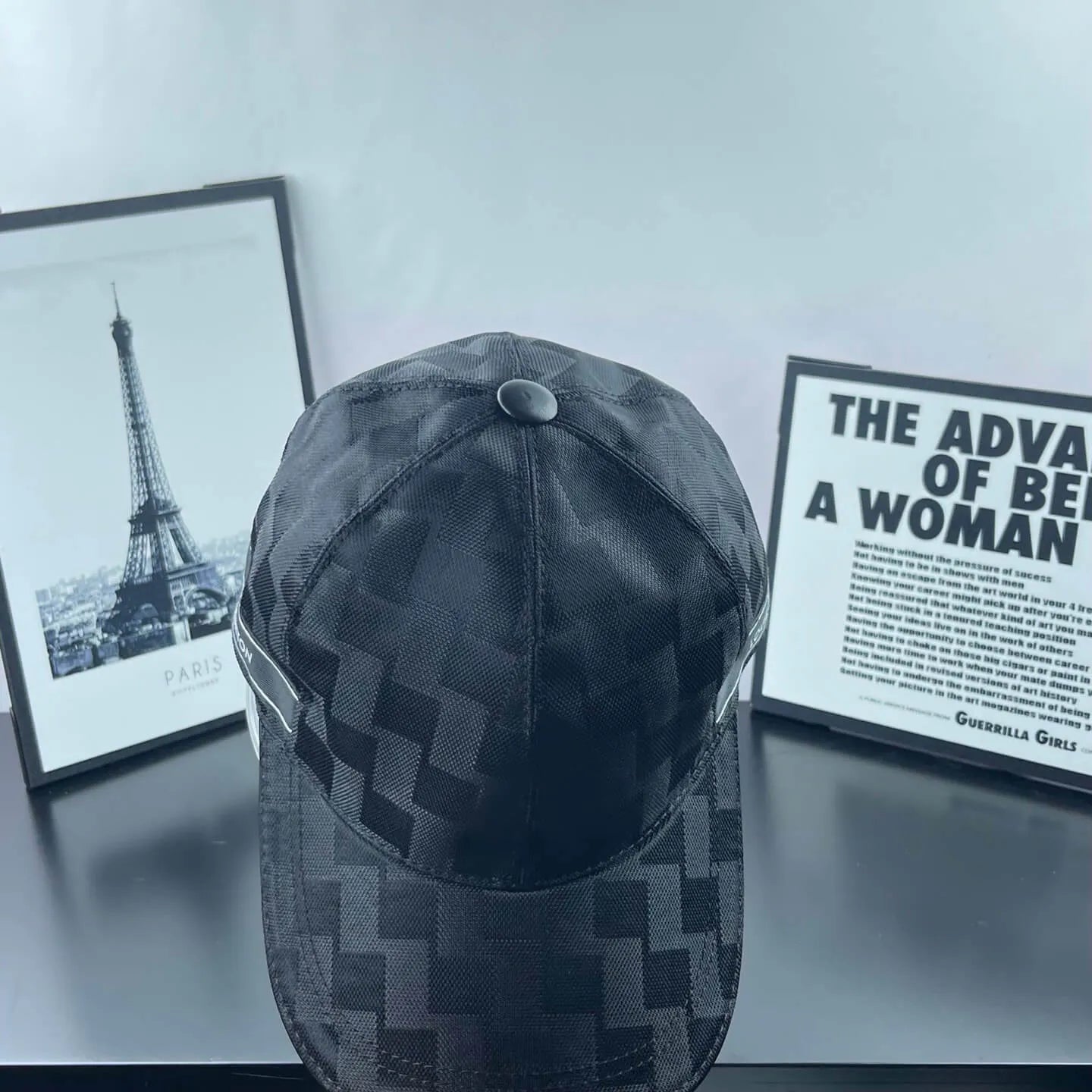 Checkered Webbing Fashion Baseball Cap