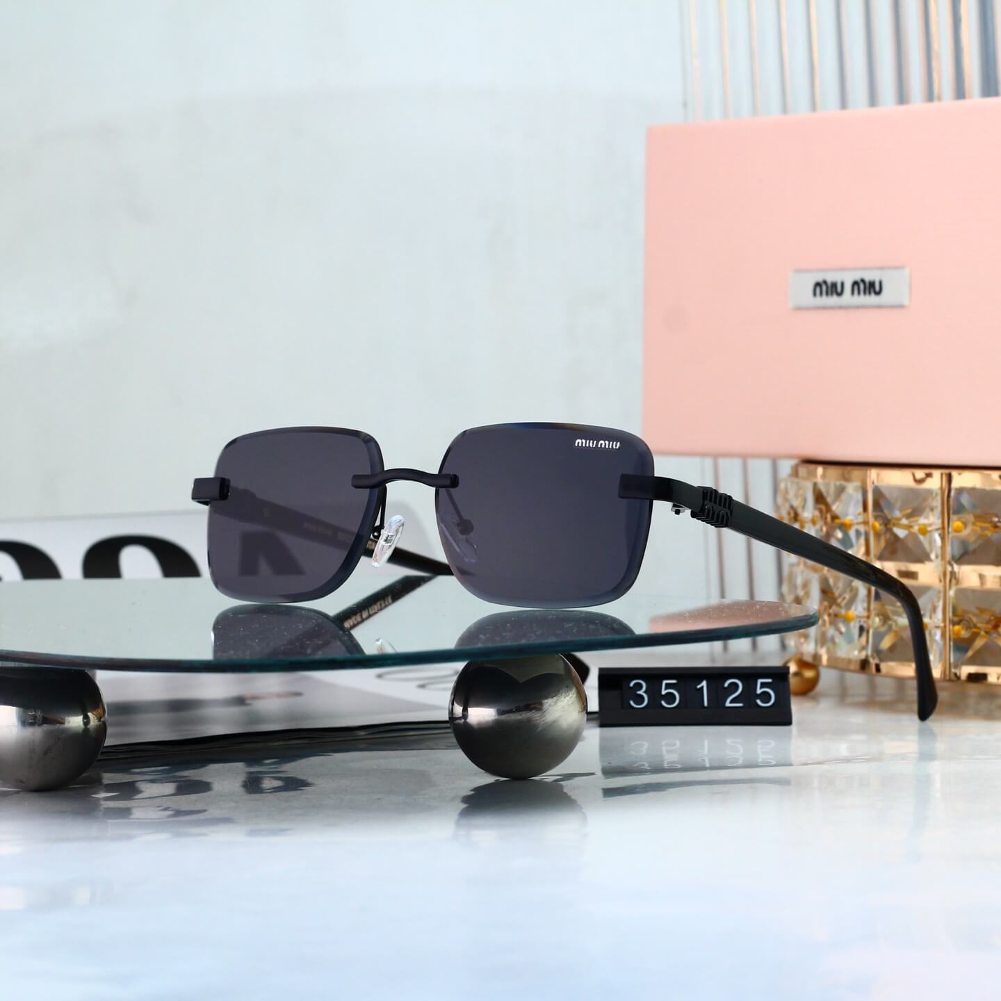 Retro Metal Cut‑Edge Fashion Sunglasses