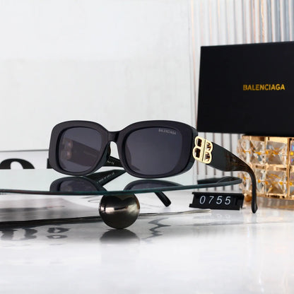 Double B Temple Patchwork Sunglasses