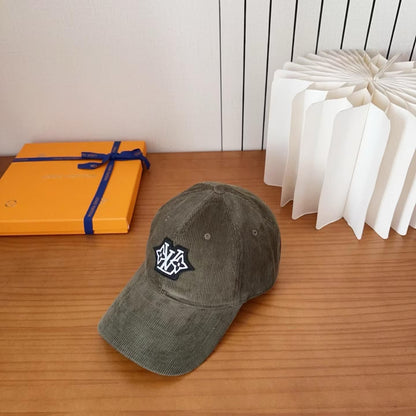 Vintage Corduroy Embroidered Logo Baseball Cap