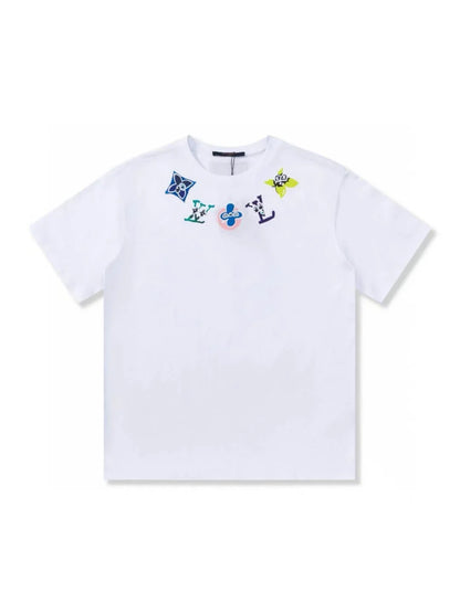 Colorful Necklace Print T Shirt