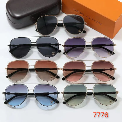 Thick Frame Aviator Sunglasses