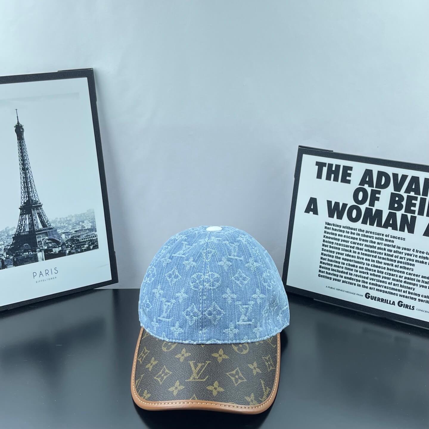 Denim Jacquard Two-Tone Baseball Cap