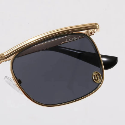 Semi-Rimless Browline Sunglasses