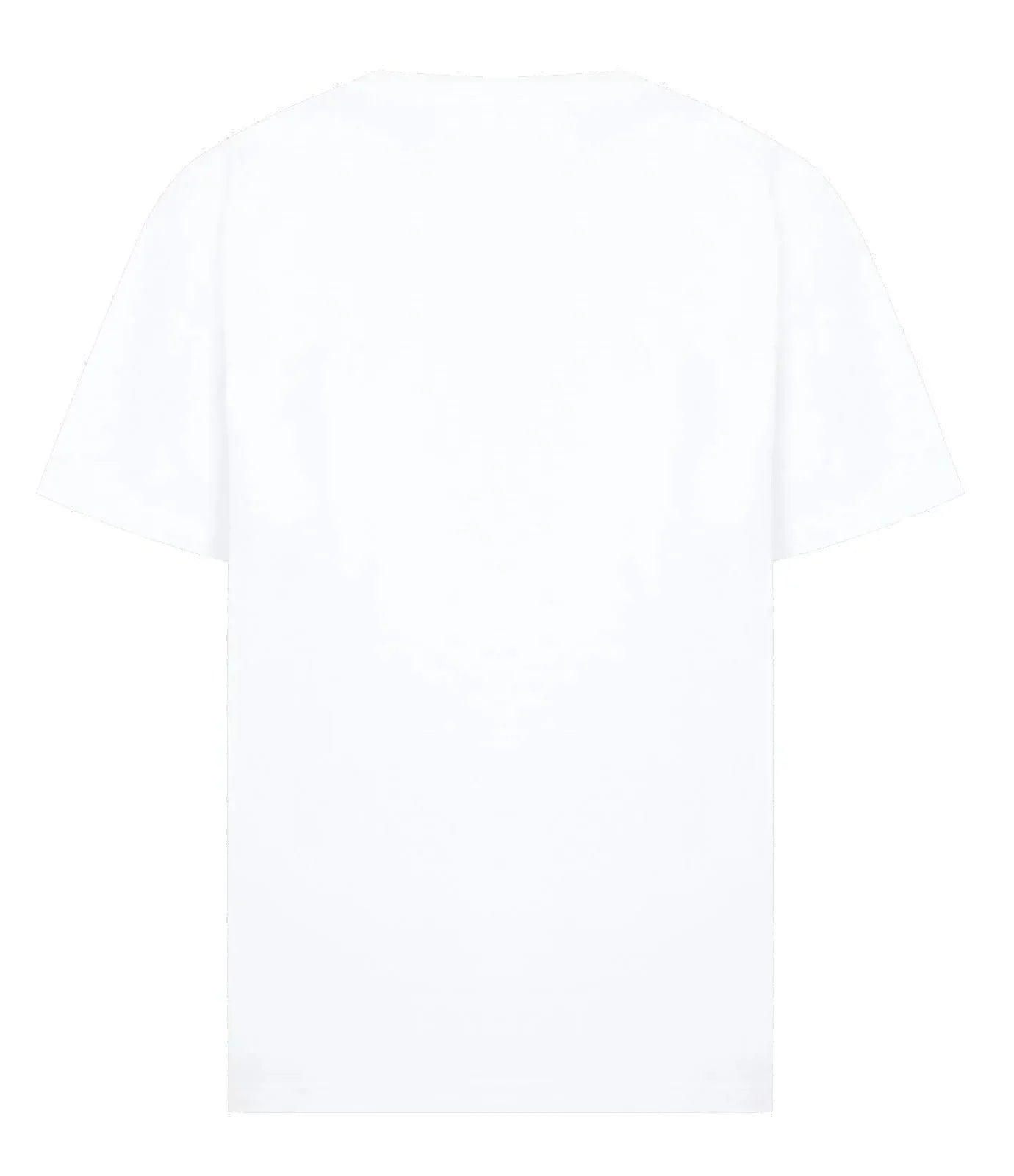 Rectangular Brand Print Crewneck T-Shirt