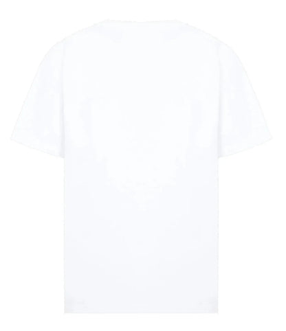 Rectangular Brand Print Crewneck T-Shirt
