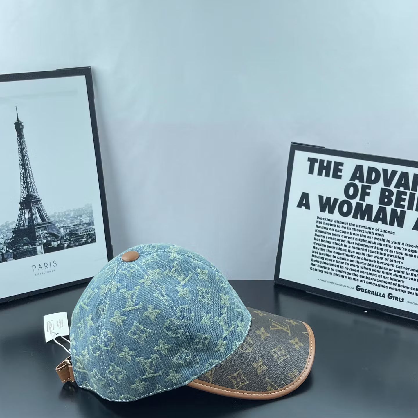 Denim Jacquard Two-Tone Baseball Cap