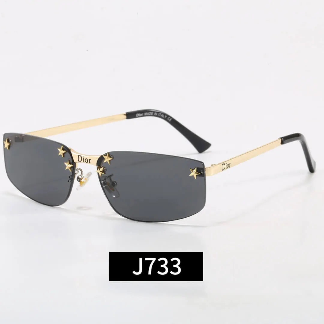 Rimless Star Decor Sunglasses