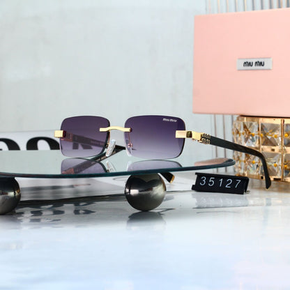 Minimalist Frameless Gradient Shades Sunglasses