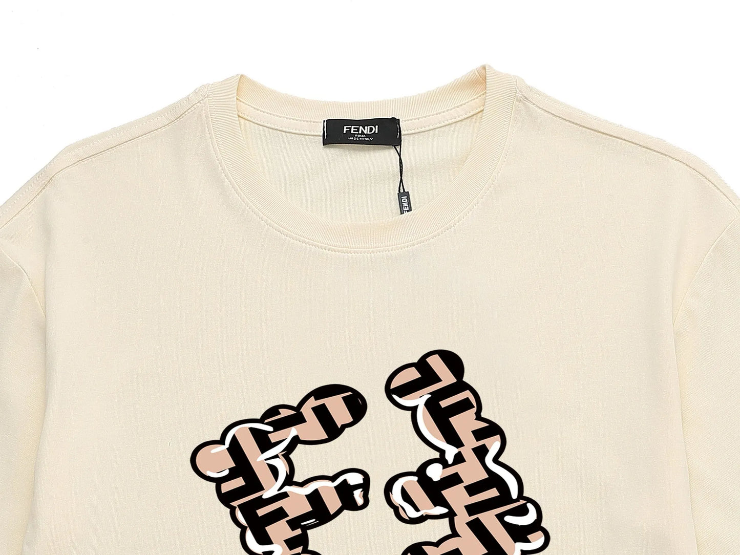 Creative Double F Print T-Shirt
