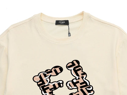 Creative Double F Print T-Shirt