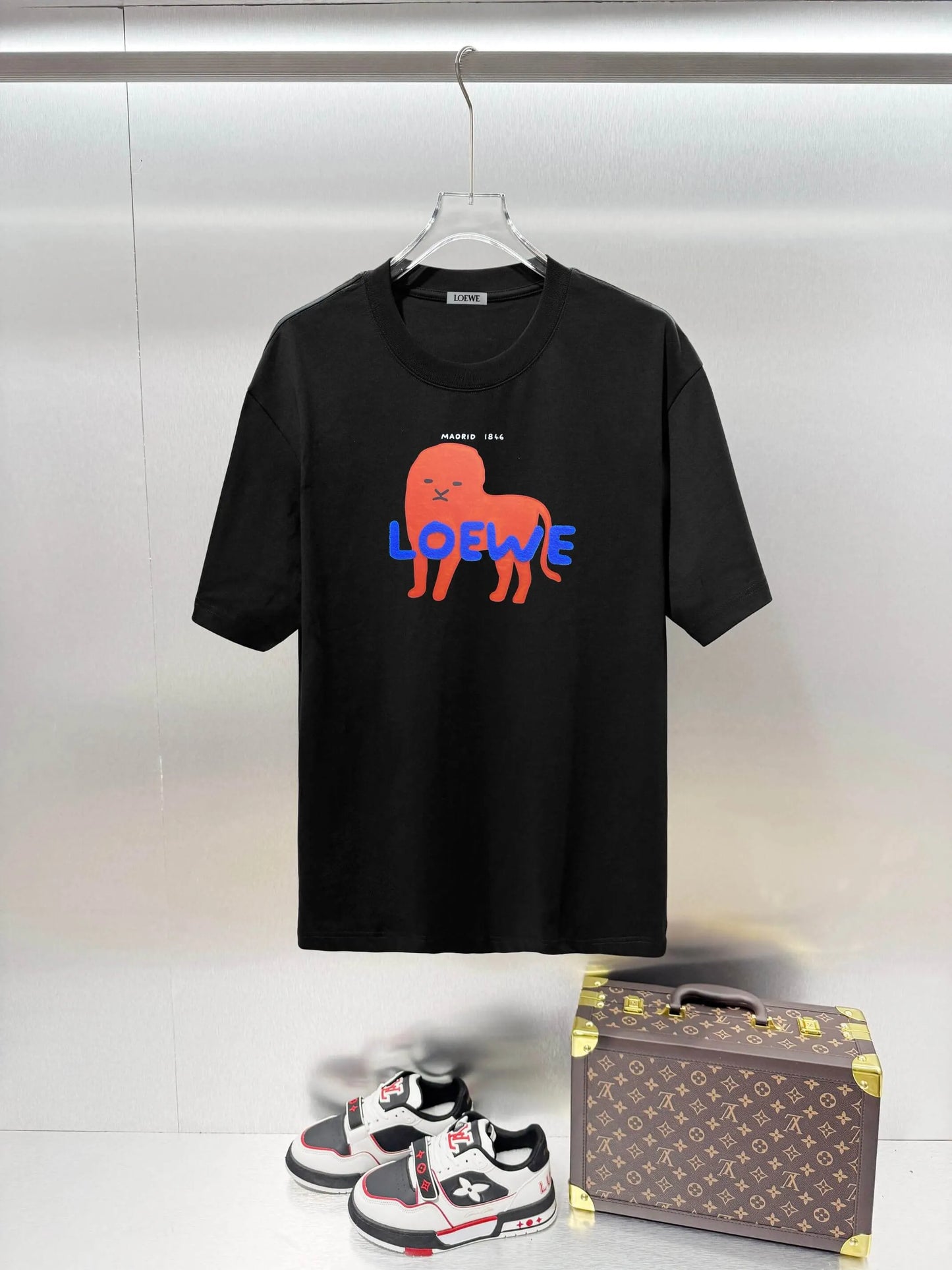 Lion Graphic Print Short Sleeve T‑Shirt
