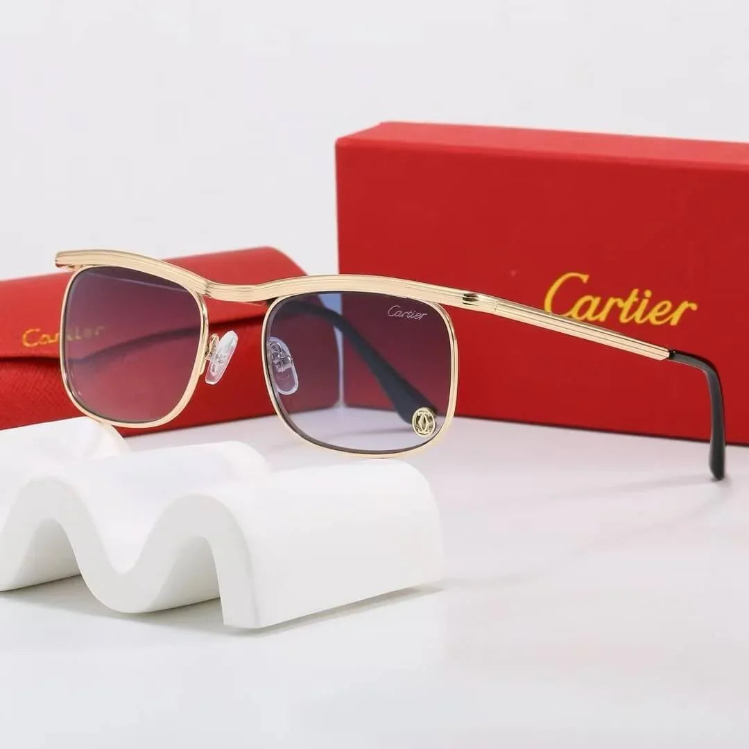 Semi-Rimless Browline Sunglasses