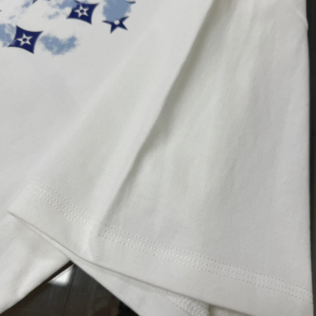 Blue Star Monogram Print T‑Shirt