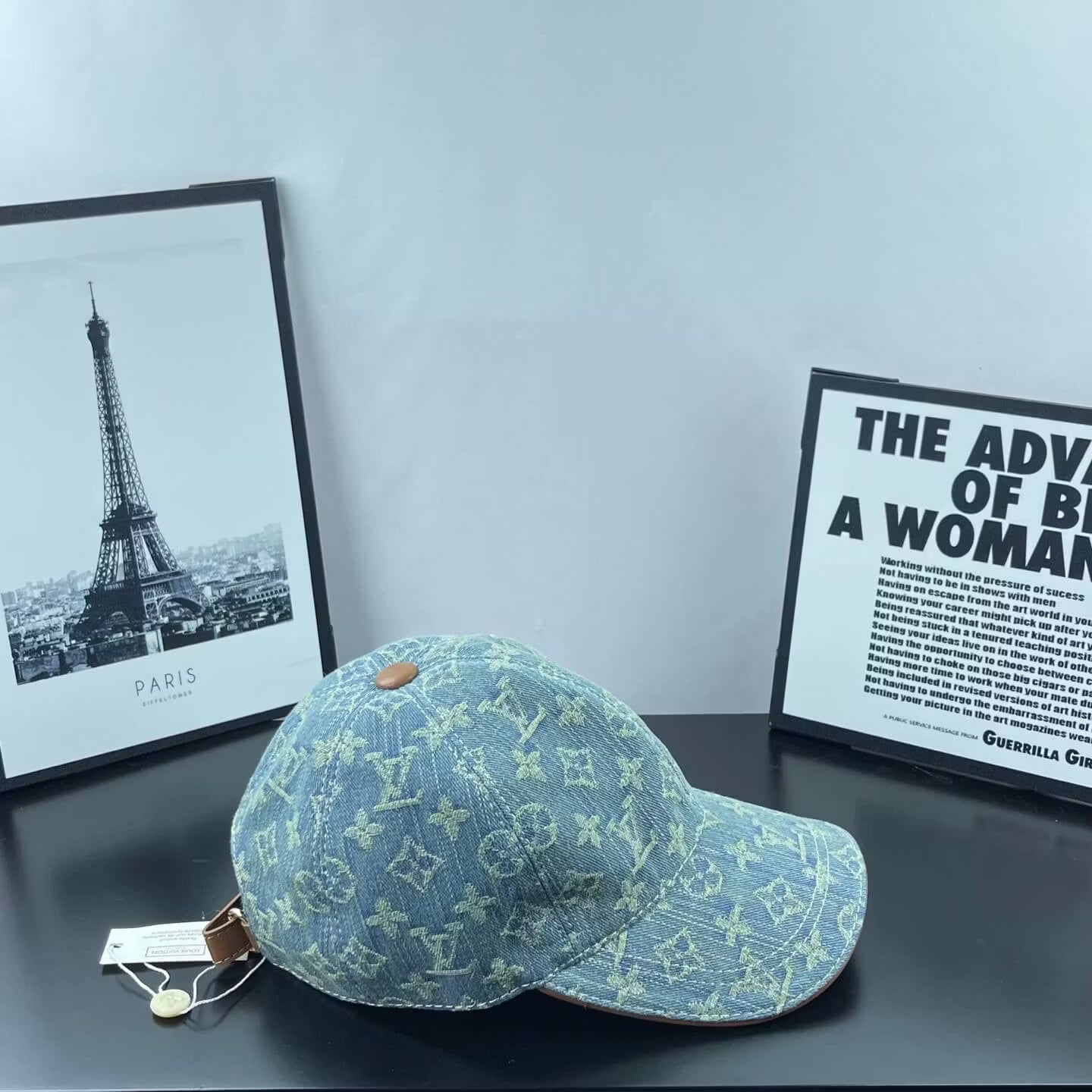 Denim Jacquard Webbing Baseball Cap