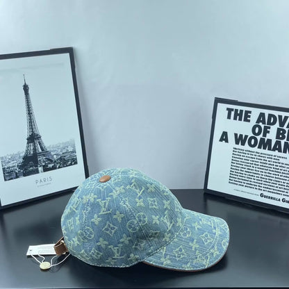 Denim Jacquard Webbing Baseball Cap