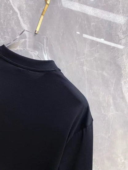 Gold Badge Print Short‑Sleeve T‑Shirt