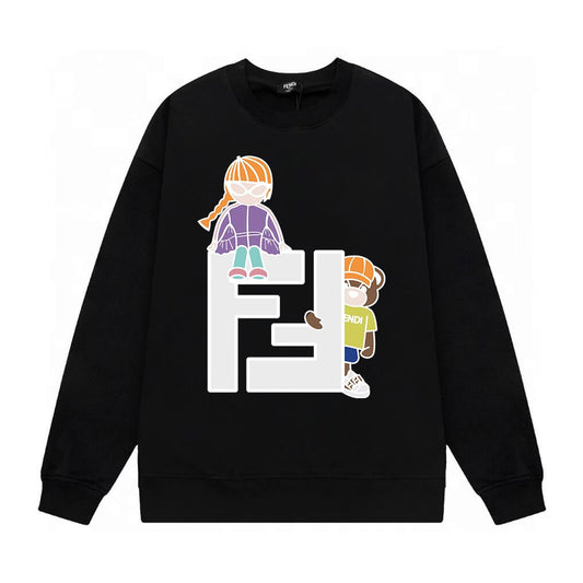 Letter “F” Print Sweatshirt