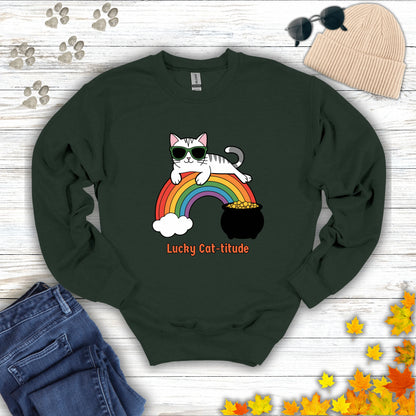 Lucky Cat-titude Sweatshirt
