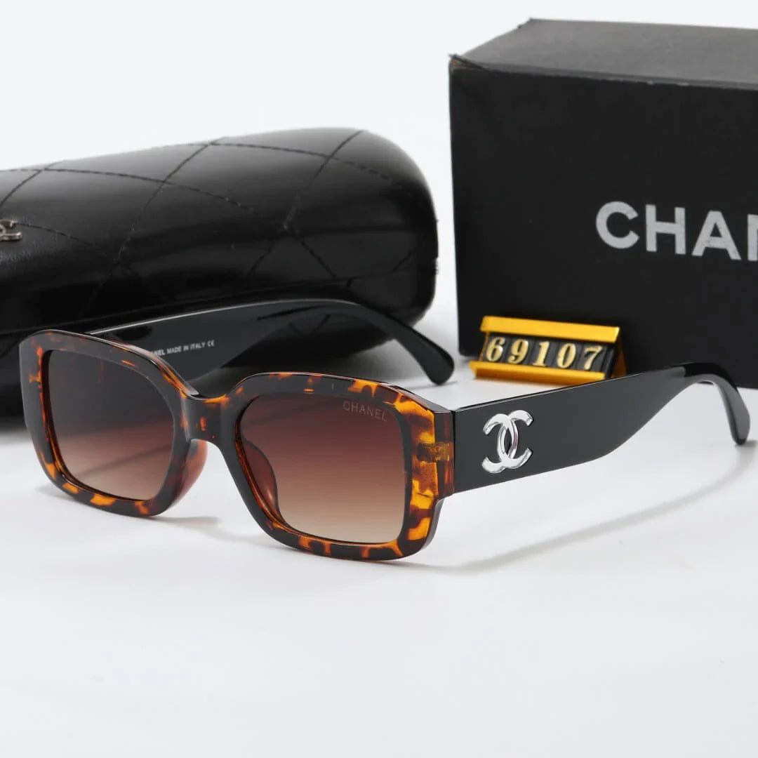 Chic Transparent Double C Design Sunglasses