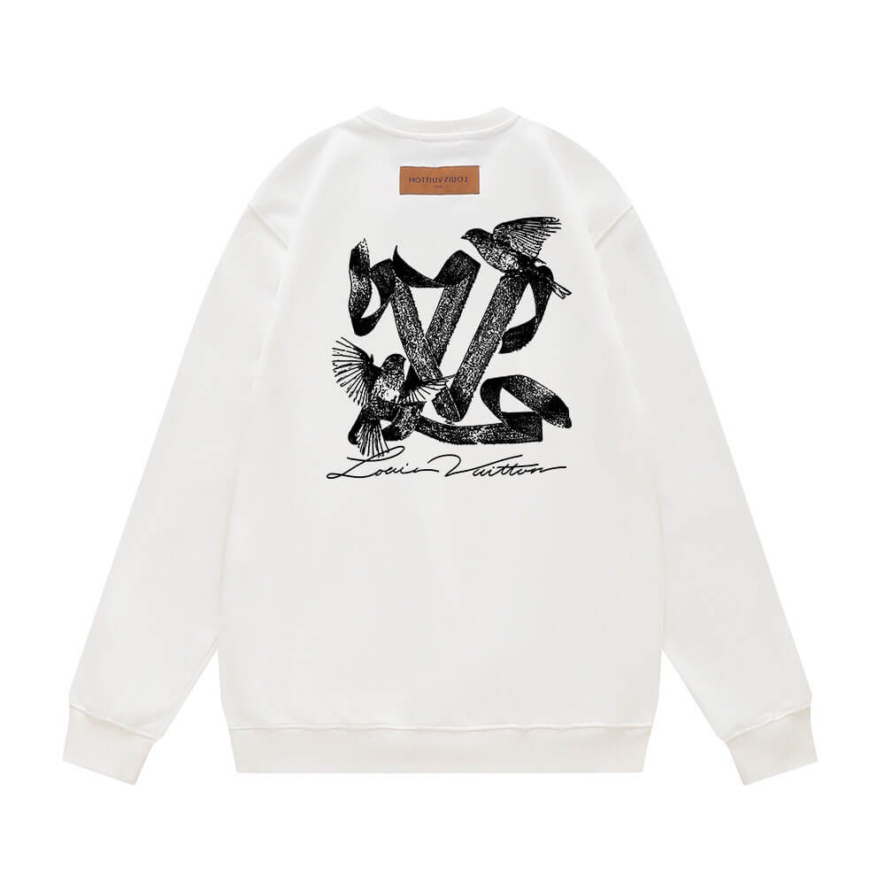 Bird Pattern Printing Sweatshirt