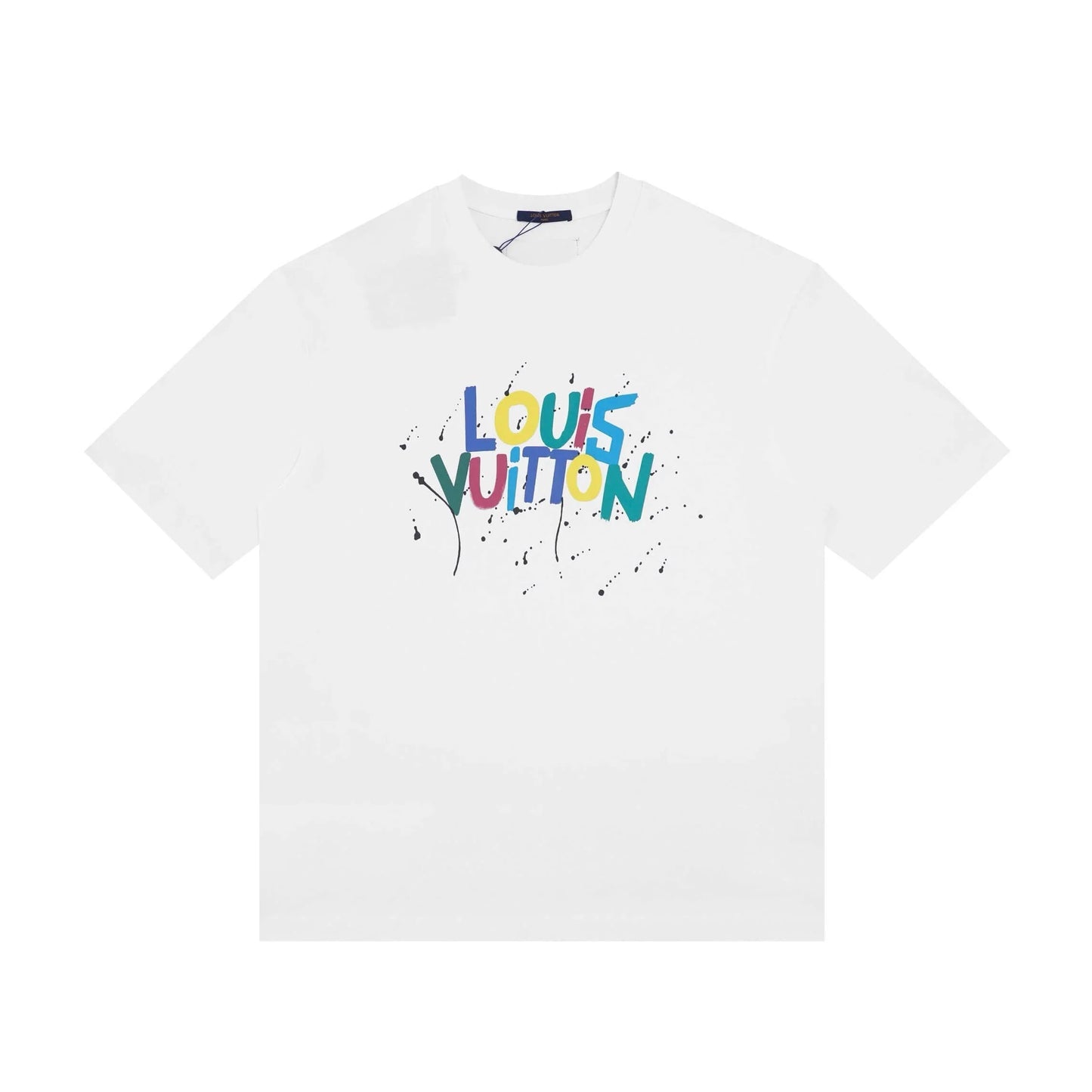Ink Splash Print T Shirt