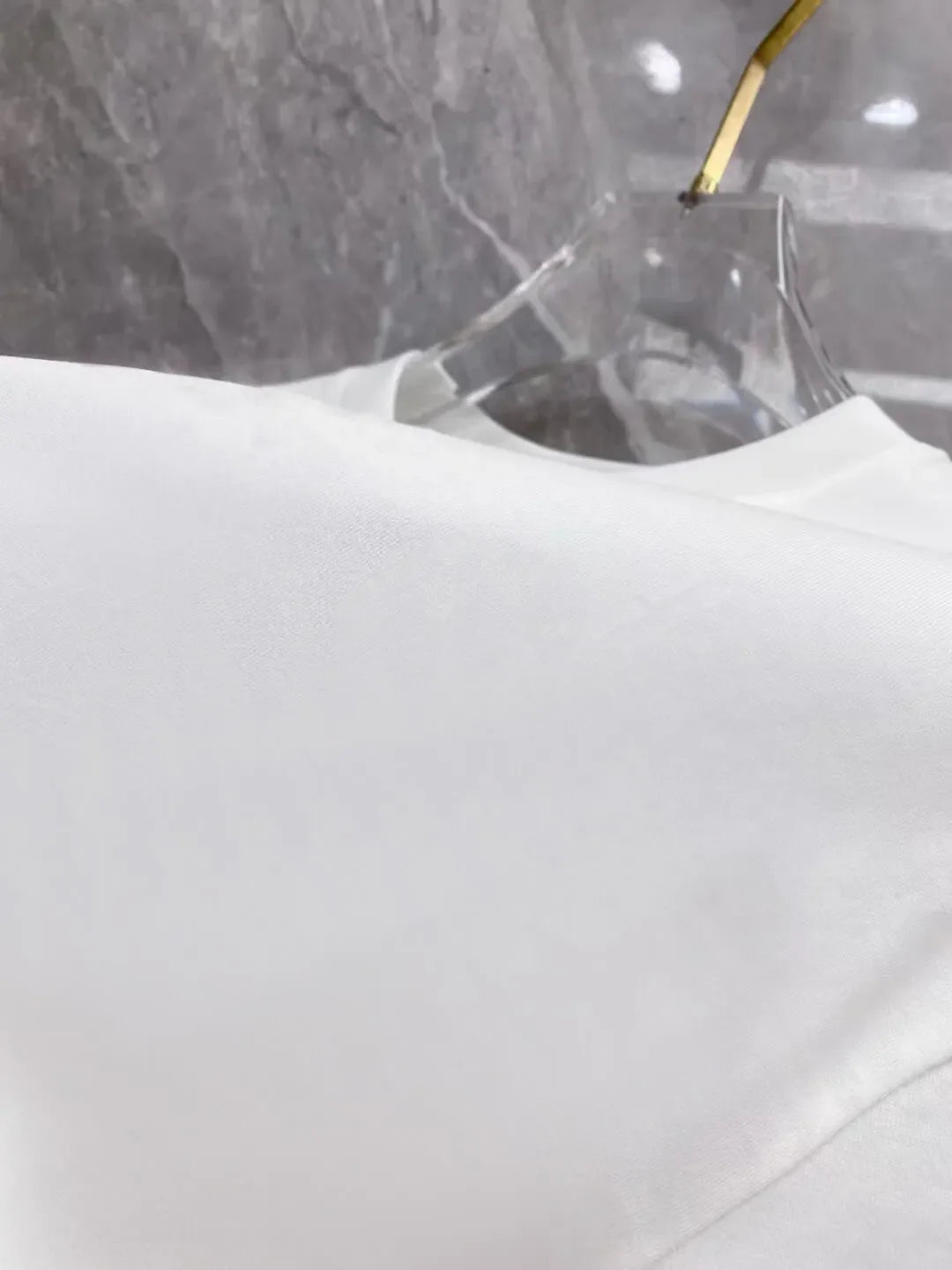 Gold Badge Print Short‑Sleeve T‑Shirt