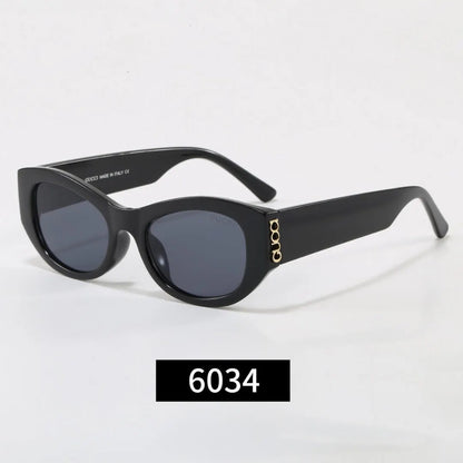 Cat-Eye Letter Logo Sunglasses