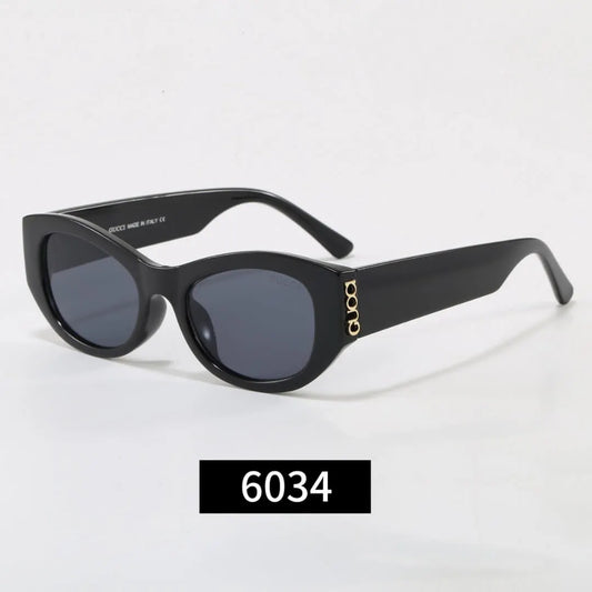 Cat-Eye Letter Logo Sunglasses