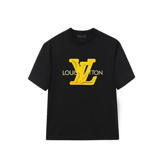 Yellow Letter Print T-Shirt