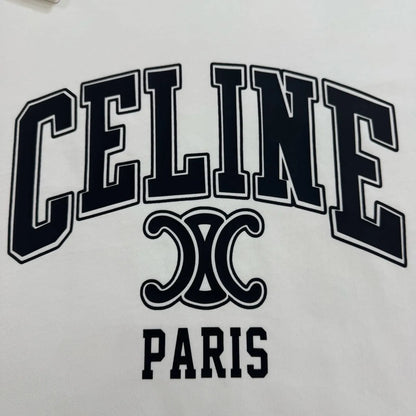Vintage Letter Triomphe Print T‑Shirt