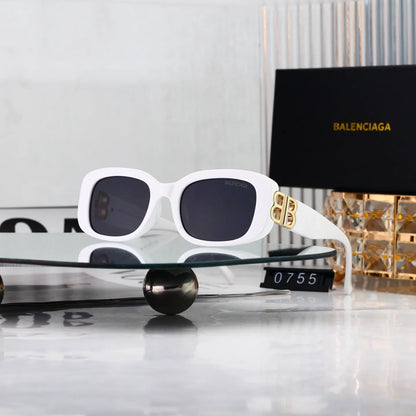 Double B Temple Patchwork Sunglasses