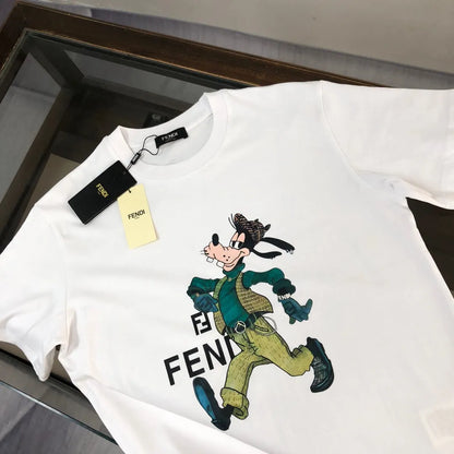 Cartoon Character Print T‑Shirt