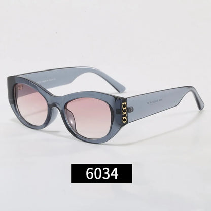 Cat-Eye Letter Logo Sunglasses