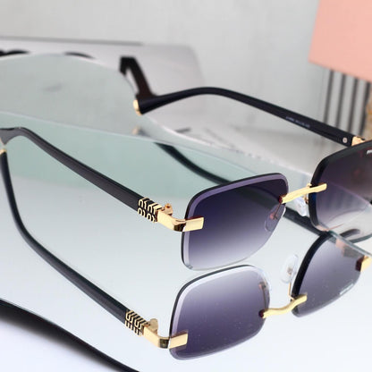 Retro Metal Cut‑Edge Fashion Sunglasses