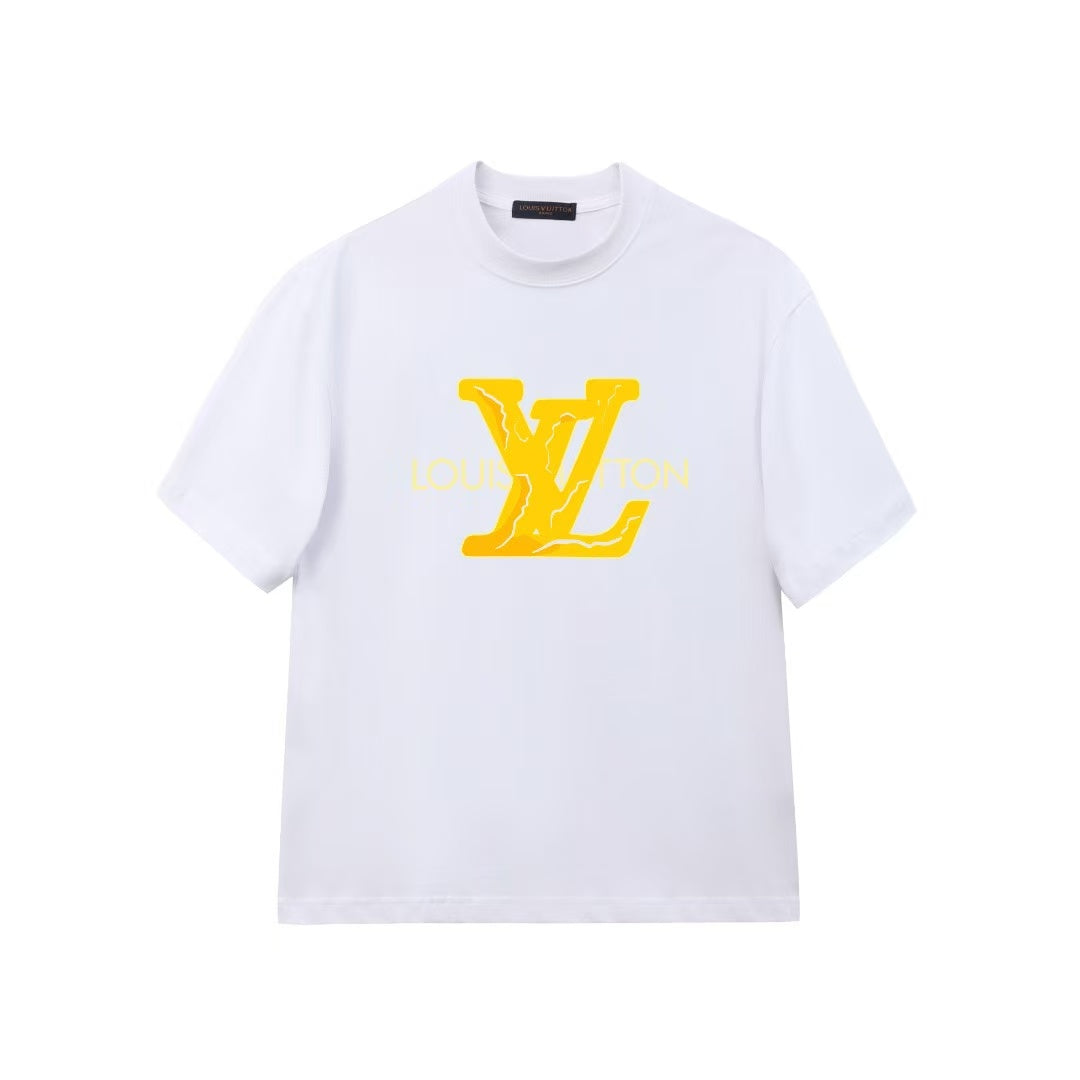 Yellow Letter Print T-Shirt