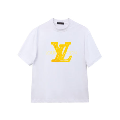 Yellow Letter Print T-Shirt